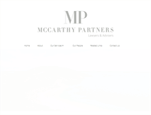 Tablet Screenshot of mccarthypartners.com.au